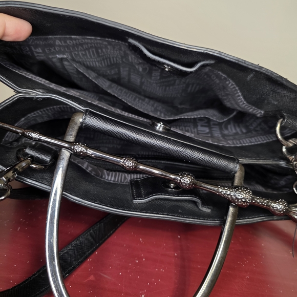 Harry Potter x Loungefly Deathly Hallows Structured Satchel - Picture 7 of 10